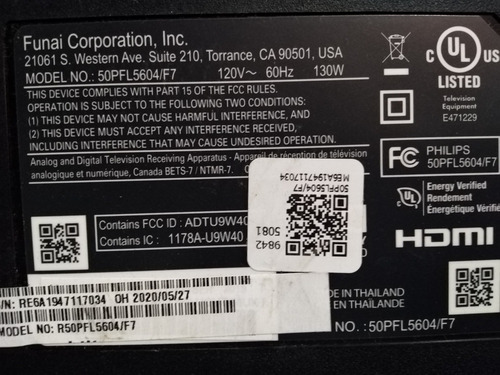 Fuente Philips 50pfl5604/f7 Bacluzf0102 2 (Usado)