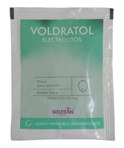 Electrolitos Orales Voldratol Sabor Coco C/20 Sobres