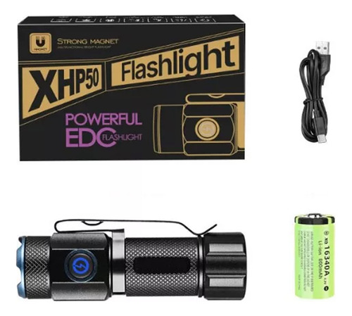 Mini Linterna Led Extremadamente Brillante Recargable 1500lm