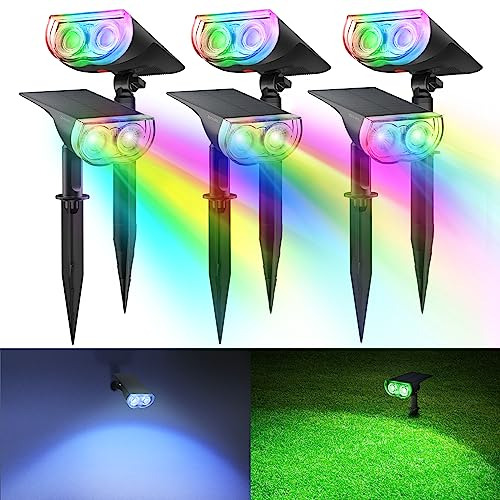 Focos Solares Rgb Exteriores, Decoraciones De Halloween...