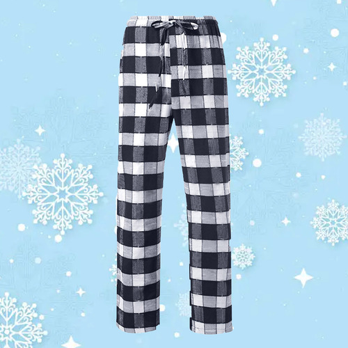 Pantalones De Pijama A Cuadros Deportivos Holgados Y Cómodos