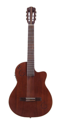 Imagen 1 de 3 de Guitarra criolla electroacústica Gracia Gold Caoba
