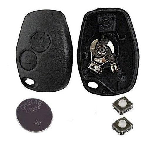 Imagen 1 de 11 de Kit Llave Carcasa Clio Mio Sandero Duster + Pila +pulsadores