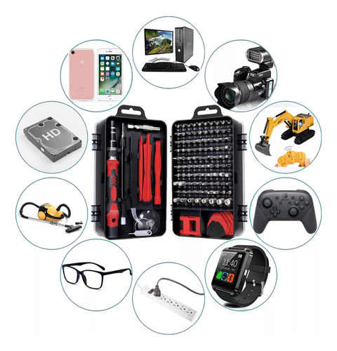 Set Kit Herramientas De Precision 115 En 1 Celulares