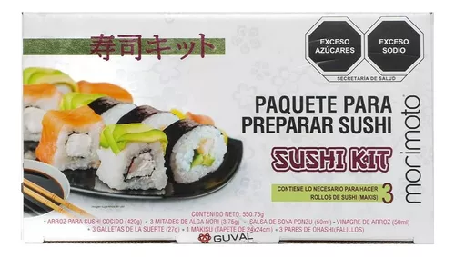 Kit Sushi Arroz Vinare Alga Ponzu Galleta Suerte Makisu Ohas