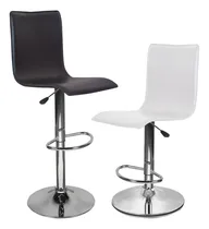 Comprar Banquetas Altas X2 Con Respaldo Taburete Desayunador Barra Color Blanco