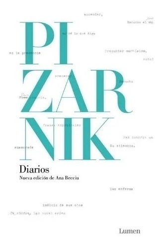 Imagen 1 de 1 de Diarios Alejandra Pizarnik - Libro