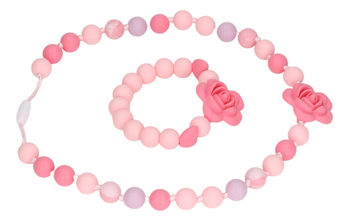 Collar Y Pulsera Para Dentición, Diseño De Silicona Con Form