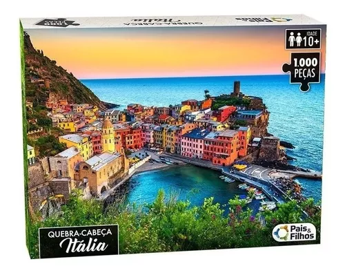 Jogo 3 Quebra Cabeça 1 Veneza, 1 Portugal E 1 Itália Puzzle