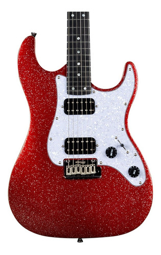 Jet Guitars Guitarra Eléctrica Rojo Sparkle Brillante Js500