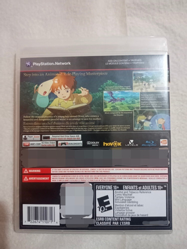 Nino Kuni Wrath Of The White With Ps3 Impecable De Colección (Usado)