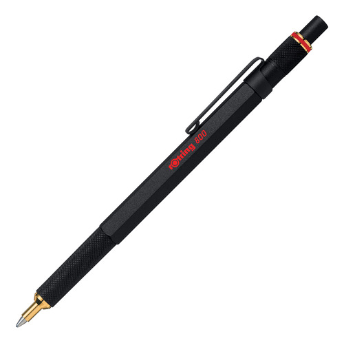 Rotring 800 Bolígrafo  Punto Medio  Tinta Negra  Cuerpo Negr