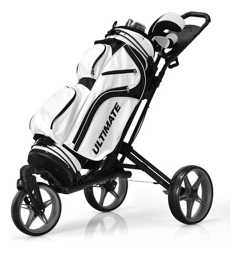 Tangkula Carrito Golf Rueda Delantera Giratoria 360° 3 Freno