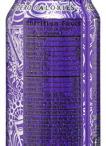 Energético Monster Ultra Violet 473ml Sabor Uva Sem Açucar