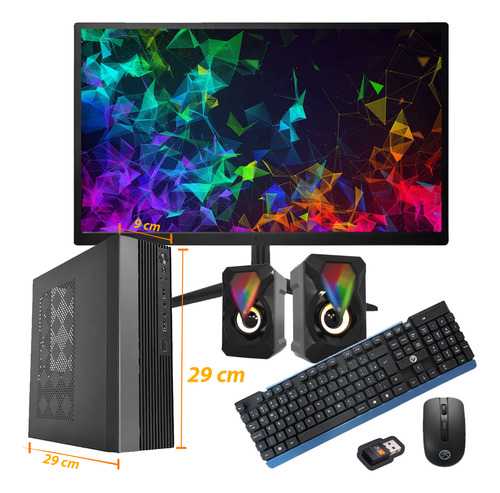 Mini Computador Pc Cpu Intel I5 8a Ger 16gb Ssd 480gb Win10