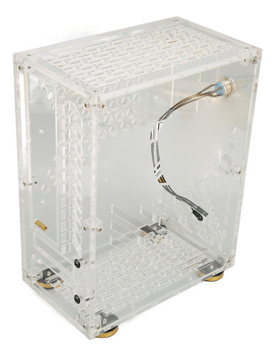 Mini Pc Case Itx 4,3 L, Painel De Acrílico Transparente, Res