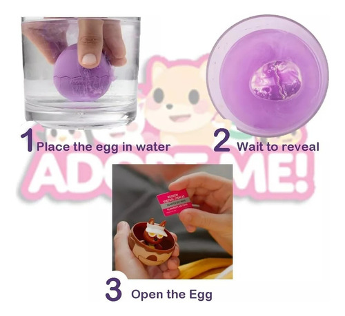 Pack 2 Huevos Sorpresa Adopt Me Mystery Pets + Código Roblox