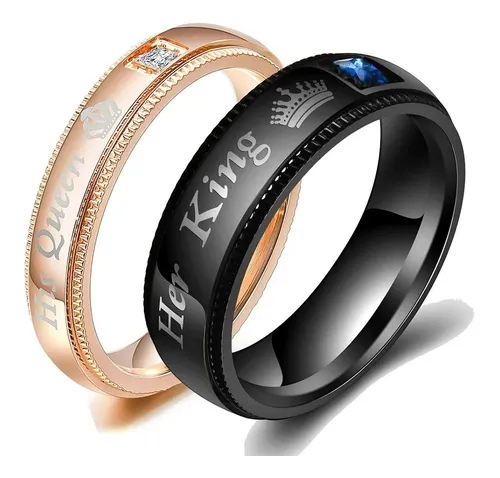 Anillos de pareja best sale king y queen