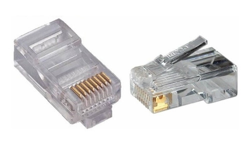 Conectores Nexxt Cat6 Oro 50u Lan Rj45 4 Pares 100 Unidades