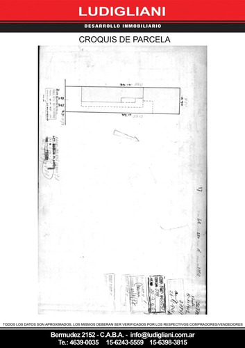 Imagen 6 de 7 de Coghlan Dr P Ignacio Rivera 3159 Lote De 8.79x 39.50 U. S. A. A. Apto 1900 M²
