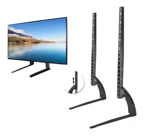 Imagen 1 de 10 de Soporte Base Tv Sobre Mesa Universal De 37 A 75 PuLG.