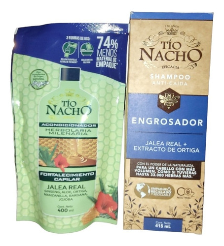  Champoo Tío Nacho Engrosador + Acondicionador 