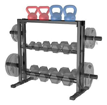 Jx Fitness Dumbbell Rack, 3 Tier Weights Storage Rack Fo Ssb