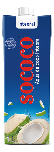 Agua De Coco 1 Litro Sococo Pack X6 Origen Brasil 