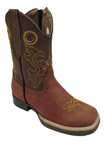 Bota Vaquera Para Niño Richard West 200 Tan (15.0 - 22.0)