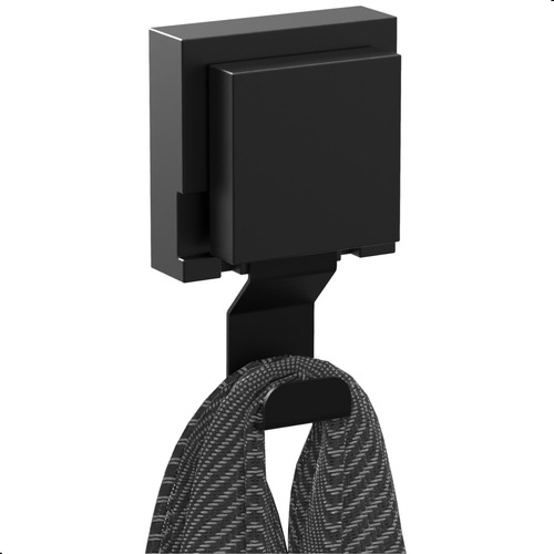 Kit 4 Cabide De Parede Gancho Com Ventosa Preto Max