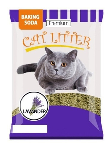 Premium Cat Litter 8kg Arena Aglutinante Aroma Lavanda