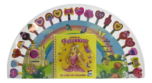 Um Livro-kit Divertido! Desenhe As Princesas, De Veghel Interstat. Editora Happy Books, Capa Mole, Edição 1ª Edição Em Português, 2022