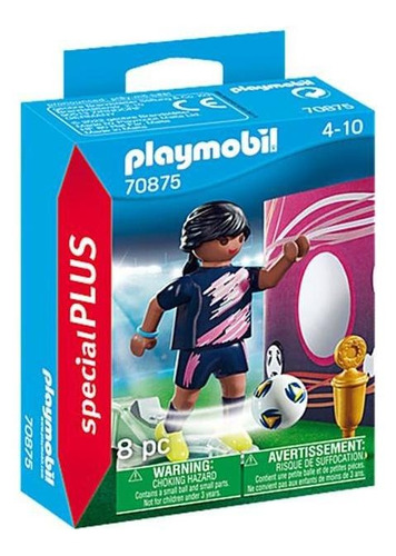 Juego Playmobil Special Plus Futbolista Con Muro De Gol 8 Piezas 3+