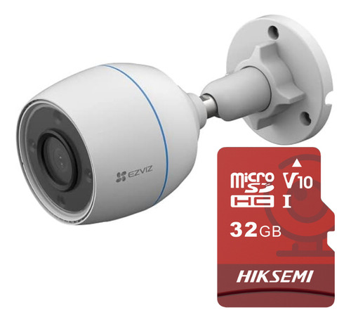 Kit De Camara Wifi Y Memoria Microsd, Incluye 1 Pieza Cs-c3tn Y 1 Pieza Hs-tf-l2/32g/p