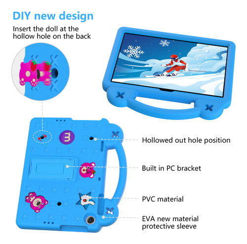 Funda Con Soporte Eva Para Tableta Carcasa Para Huawei Mete