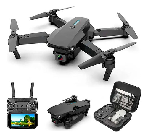 Mini Drone Plegable Con Doble Cámara 360º Ultraliviano Hd 4k