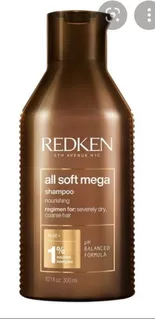 Shampoo Redken All Soft Mega Hidratante Cabello Seco 300 Ml