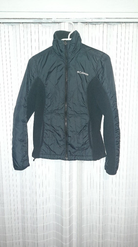 Parka/poleron Negro Columbia Talla Xs Usada