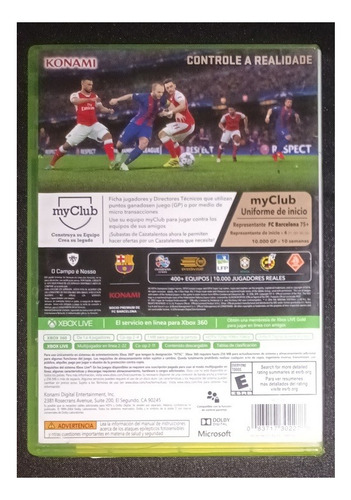 Pes 2017 Juego Xbox 360 Físico (Usado)