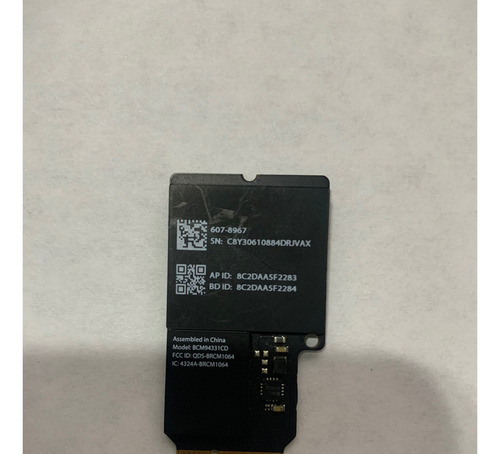 Placa Wi-fi E Bluetooth Apple Imac A1418 -a1419 607-8967 (Usado)
