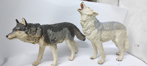 Lobos Figuras Relaistas Safari Ltd Pareja De Colección Jugue