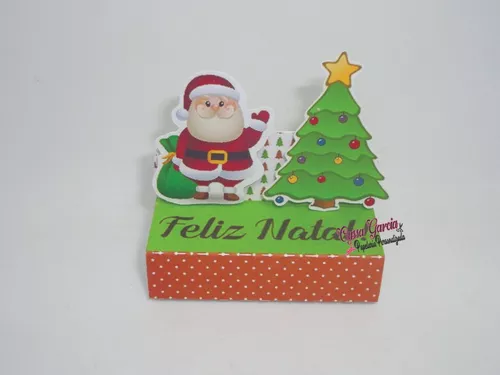 Porta Bis Duplo Personalizado De Natal 10 Unidades