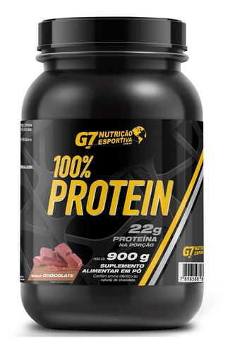 Imagem 1 de 4 de 100% Protein 900g - G7 Nutrição Esportiva