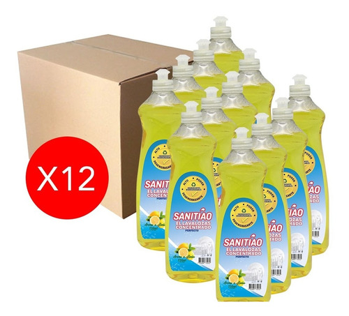 Lavaloza 750cc Pack 12 Unidades - Sanitiao