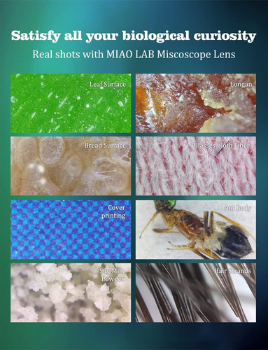 Microscopio De Teléfono Lente Cpl 200x Luz Led Portátil