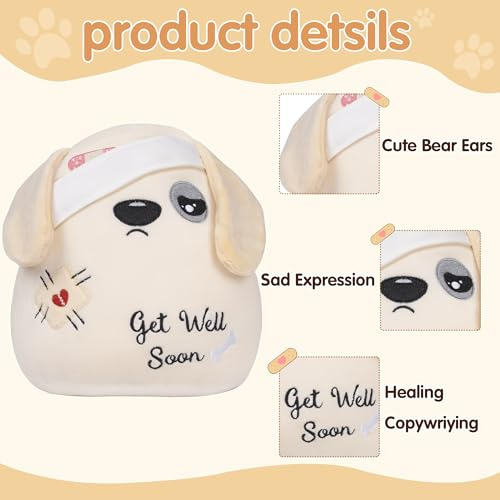 Peluche De Perro Recupérate Pronto : Lindo Cachorro Suave C