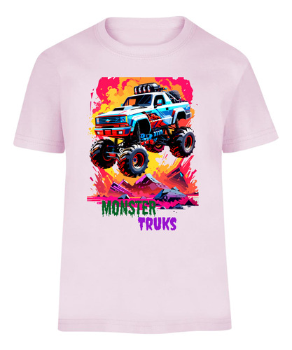 Playera Infantil Personalizada Monster Truks