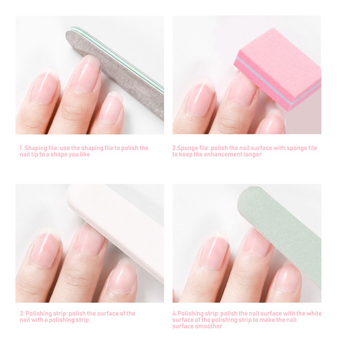 50 Limas De Esponja Para Uñas, Limas Reparadoras De Uñas