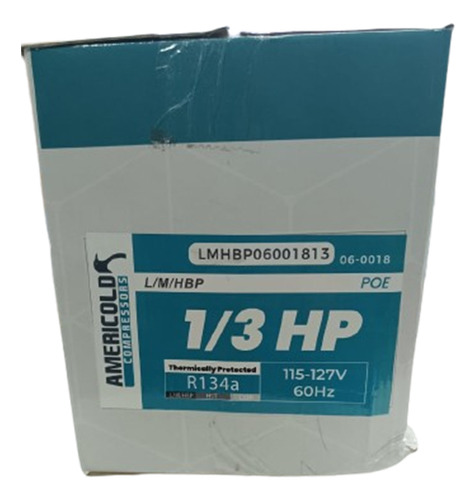 Compresor Americold Baja Media Alta 1/3 R134 315/1260w
