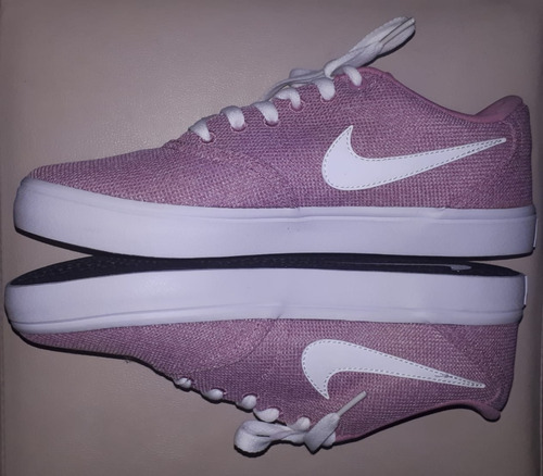Tênis Nike Sb Check Solar Cvs P Feminino Rosa E Branco(tam40